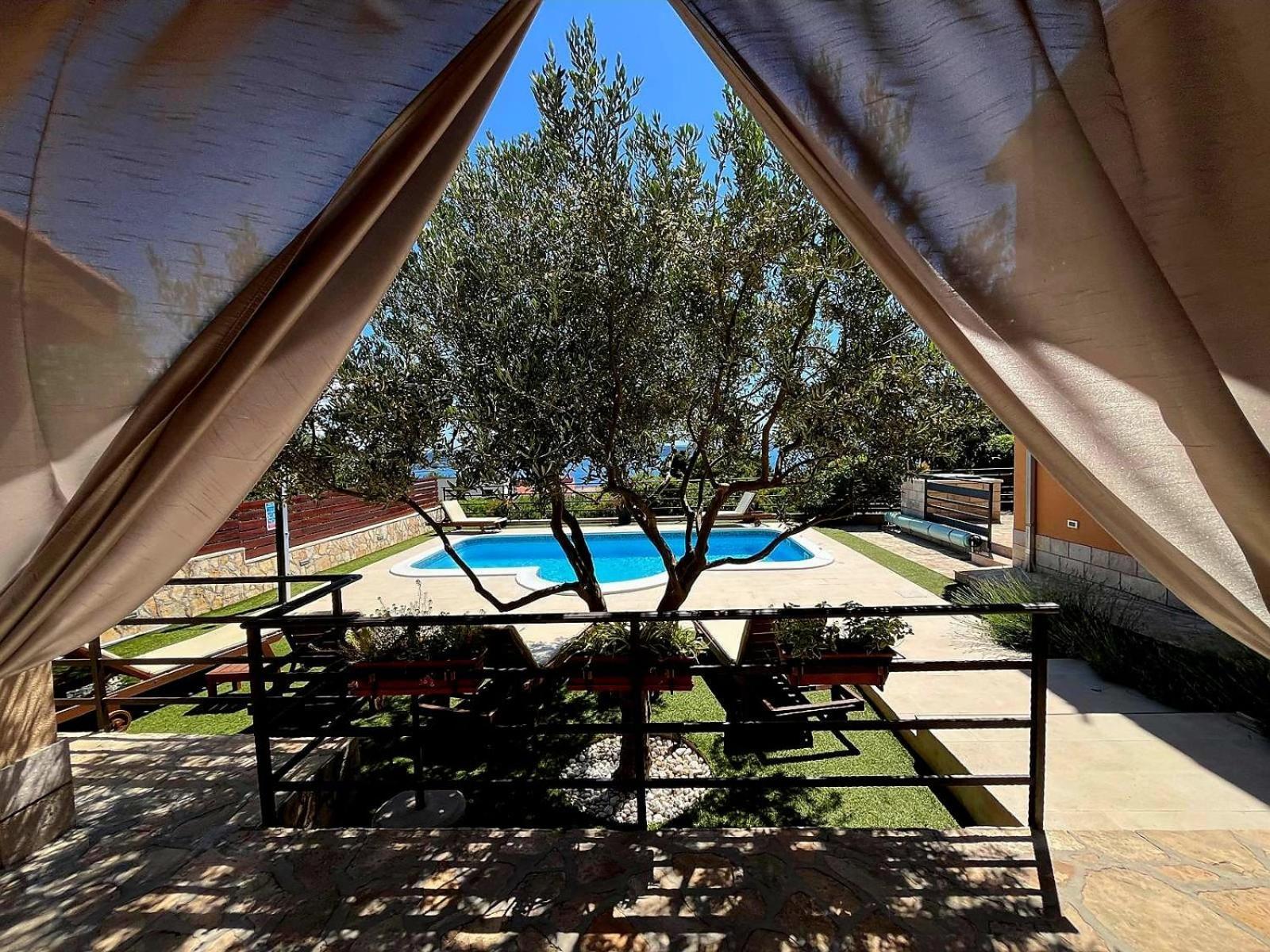 Holiday Home Magic View With Private Heated Pool Kaštela Eksteriør bilde